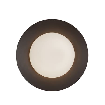 Kuzco Lighting Cleo 9" Tall LED Wall Sconce with Opal Glass Shade Black / Opal Glass