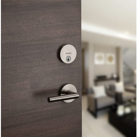 Milan Lever with Uptown Low Profile Deadbolt