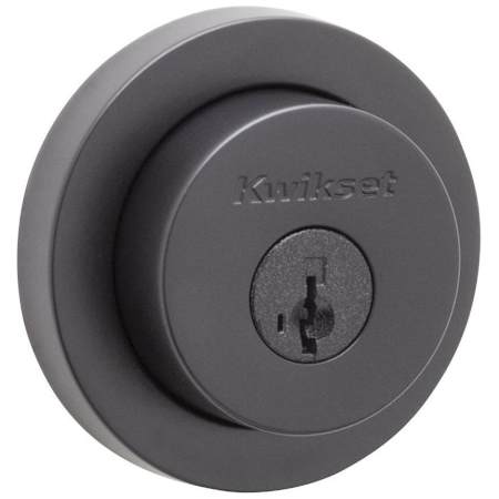 Kwikset Milan Double Cylinder Keyed Entry Deadbolt with SmartKey Matte Black