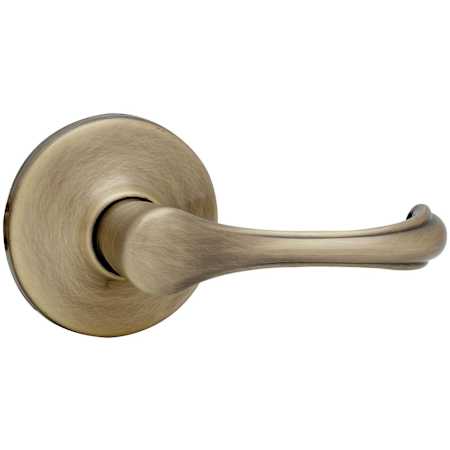 Kwikset Maximum Series Dorian Passage Door Leverset Antique Brass
