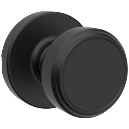 Kwikset Maven Passage Door Knob Set with Round Rose Matte Black