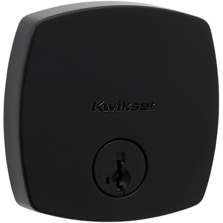 Kwikset Midtown Single Cylinder Keyed Entry Deadbolt with Smartkey Technology Matte Black