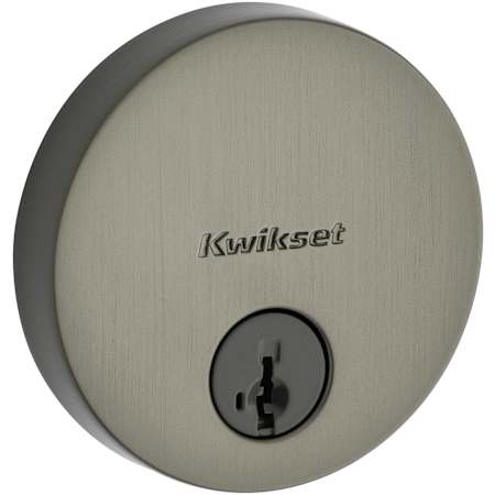 Kwikset Uptown Single Cylinder Keyed Entry Deadbolt from the 258 Collection Gun Metal