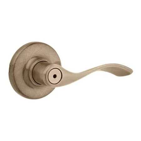 Kwikset Balboa Privacy Door Lever Set Antique Brass
