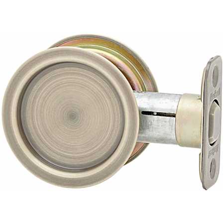 Kwikset Round Passage Hall/Closet Pocket Door Lock Antique Brass