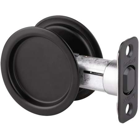 Kwikset Round Passage Hall/Closet Pocket Door Lock Matte Black