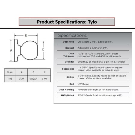 Kwikset 401T Specifications