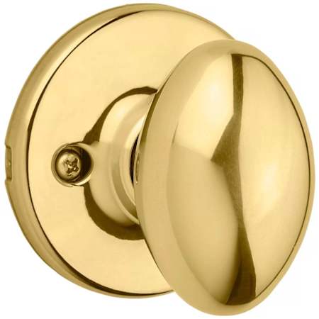 Kwikset Aliso Reversible Non-Turning One-Sided Dummy Door Knob Polished Brass