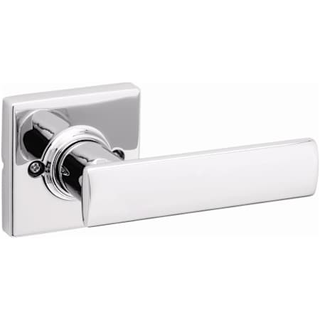Kwikset Breton Non-Turning One-Sided Dummy Door Lever with Square Rose Bright Chrome