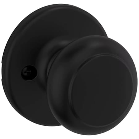 Kwikset Cove Single Dummy Door Knob Matte Black