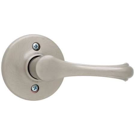 Kwikset Dorian Reversible Non-Turning One-Sided Dummy Door Lever Satin Nickel