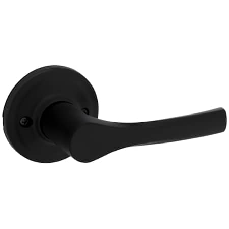 Kwikset Henley Non-Turning One-Sided Dummy Door Lever with Round Rose Matte Black