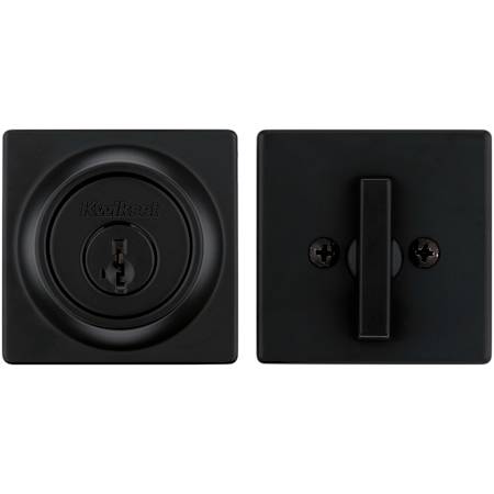 Kwikset 660 Series Deadbolt Single Cylinder Keyed Entry Deadbolt with SmartKey Matte Black