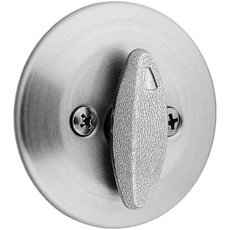 Kwikset Security Series One Sided Deadbolt without Back Plate Satin Chrome