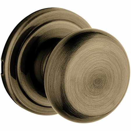 Kwikset Hancock Passage Door Knob Set Antique Brass