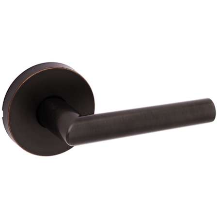 Kwikset Milan Passage Door Lever Set with Round Rose Venetian Bronze