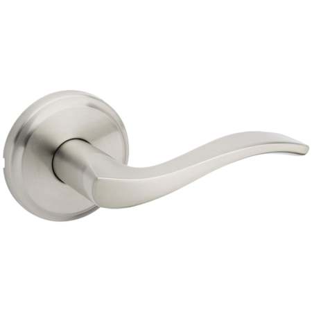 Kwikset Sedona Passage Door Lever Set with Round Rose Satin Nickel