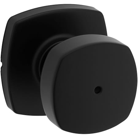 Kwikset Arroyo Privacy Door Knob Set with Square Rose Matte Black