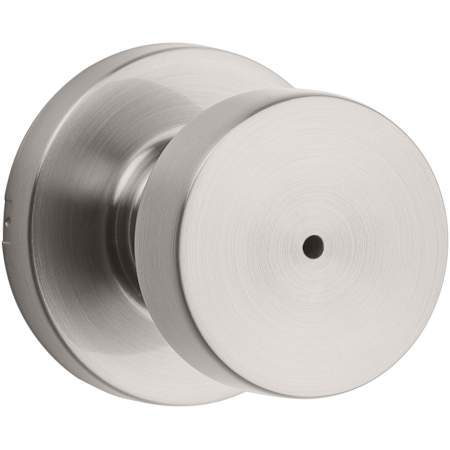 Kwikset Pismo Privacy Door Knob Set with Round Rose Satin Nickel