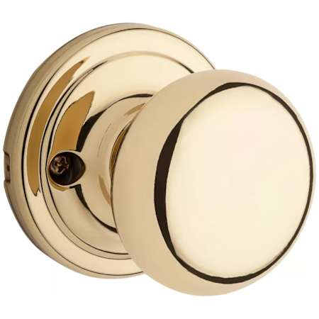 Kwikset Hancock Reversible Non-Turning One-Sided Dummy Door Knob Bright Brass