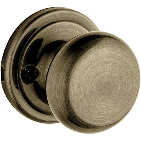 Kwikset Hancock Reversible Non-Turning One-Sided Dummy Door Knob Antique Brass