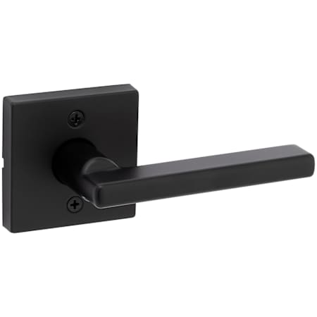 Kwikset Halifax Non-Turning One-Sided Dummy Door Lever with Square Rose Matte Black