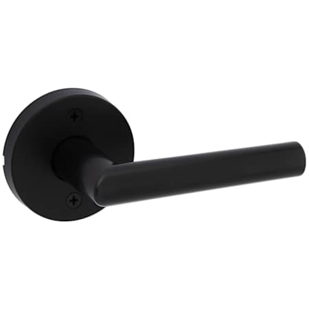 Kwikset Milan Non-Turning One-Sided Dummy Door Lever with Round Rose Matte Black