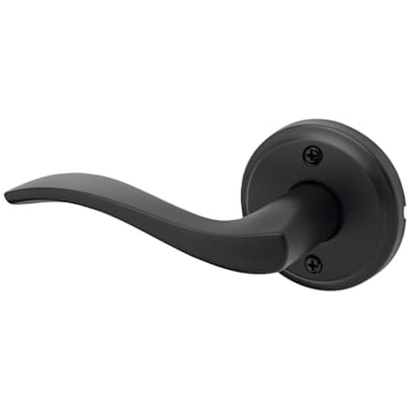Kwikset Sedona Left Handed Non-Turning One-Sided Dummy Door Lever with Round Rose Matte Black