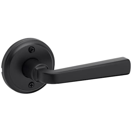 Kwikset Trafford Non-Turning One-Sided Dummy Door Lever with Round Rose Matte Black