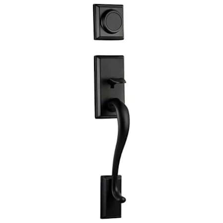 Kwikset Signature Series Hawthorne Dummy Handleset - Exterior Trim Only Matte Black