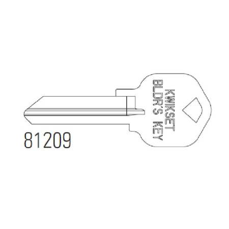 Kwikset Key Blanks Solid Bow Builders Key na