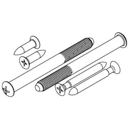 Kwikset 780, 970, 980 and 980S Deadbolt Screw Pack Antique Nickel