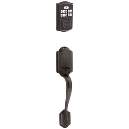 Kwikset Arlington Sectional Electronic Keyless Entry Exterior Pack Handleset with SmartKey Venetian Bronze