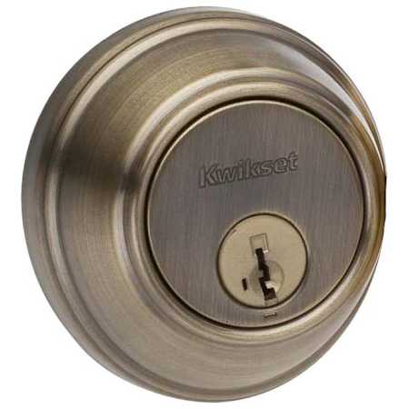 Kwikset Key Control UL Listed Single Cylinder Deadbolt with the SmartKey Feature FOR MASTER KEYING PROJECTS Antique Brass