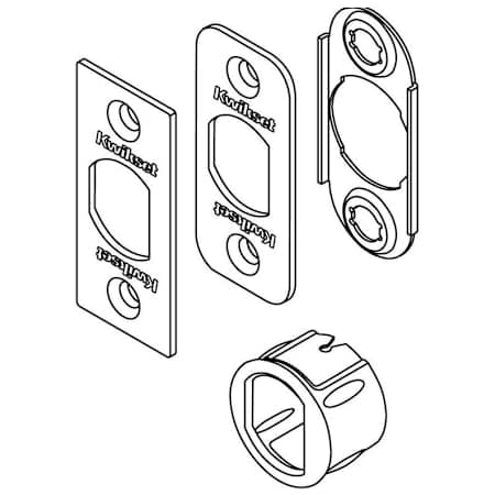 Kwikset RC/SC/DI 6-Way Deadlatch Service Kit Antique Brass