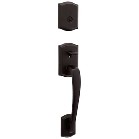 Kwikset Prescott Single Cylinder Keyed Entry Handleset with SmartKey, Exterior Only Venetian Bronze