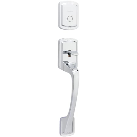 Kwikset Prague Dummy Sectional Handleset - Exterior Only Bright Chrome