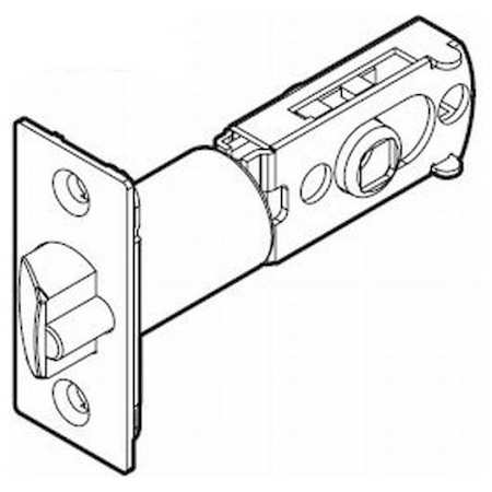 Kwikset Square Corner Spring Latch with Adjustable Backset Venetian Bronze