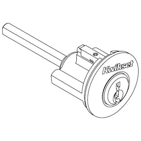 Kwikset Cylinder for 660 Deadbolt Bright Brass