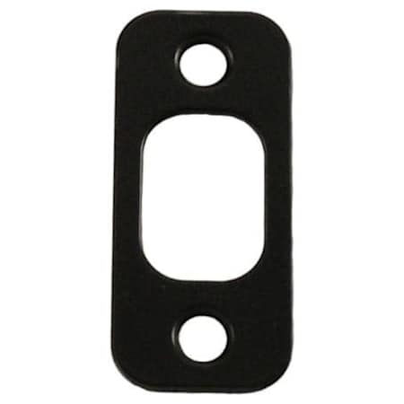Kwikset Deadbolt 1" x 2-1/4" Round Corner Strike Matte Black