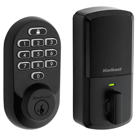 Kwikset Halo SmartKey Electronic Keypad Keyless Entry Deadbolt with WiFi Matte Black