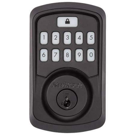 Kwikset Aura Electronic Deadbolt with Keypad and Bluetooth Technology Matte Black
