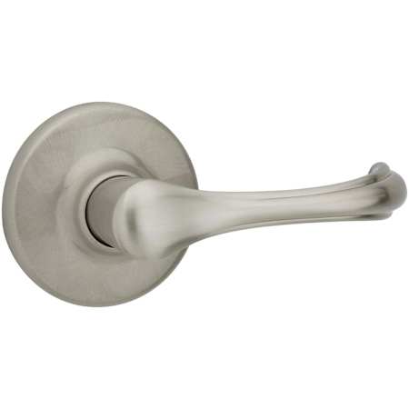 Kwikset Dorian Lever Single Cylinder Interior Pack with Round Rose for Handlesets Satin Nickel