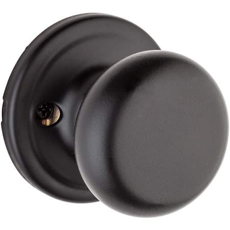 Kwikset Hancock Knob Single Cylinder Interior Pack with Round Rose for Handlesets Matte Black