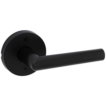 Kwikset Milan Lever Non-Turning Dummy Interior Pack with Round Rose for Handlesets Matte Black
