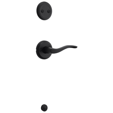 Kwikset Sedona Left Handed Lever Dummy Interior Pack with Round Rose for Handlesets Matte Black