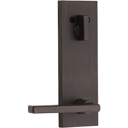 Kwikset Halifax Interior Trim Lever with Full Square Rosette for Single Cylinder Keyed Entry Handlesets with SmartKey Technology Venetian Bronze