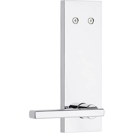 Kwikset Halifax Non-Turning Interior Trim Lever with Full Square Rosette for Inactive Dummy Handlesets Bright Chrome