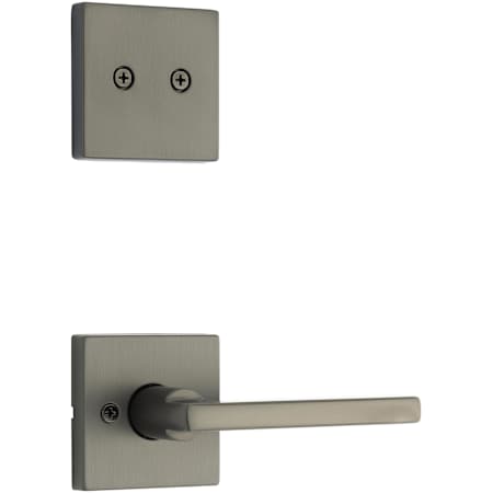 Kwikset Halifax Lever Dummy Handleset Interior Pack with Square Rose Gun Metal