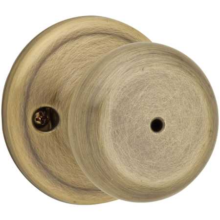 Kwikset Privacy Function Juno Knobset Antique Brass